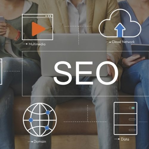 Big Data Domain Web Page SEO Concept